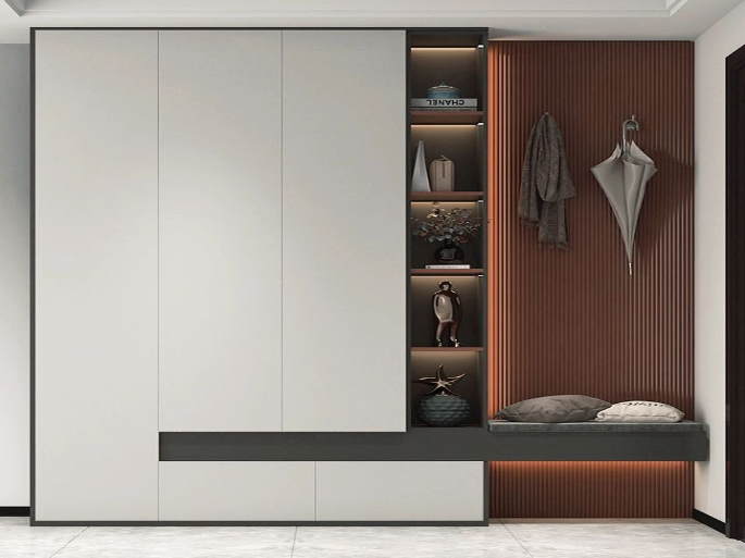 超好看又實(shí)用的現(xiàn)代簡約風(fēng)入戶鞋柜設(shè)計(jì)，定制專屬你的精英生活